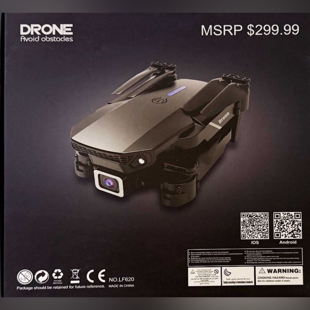 Black Foldable Drone with Camera